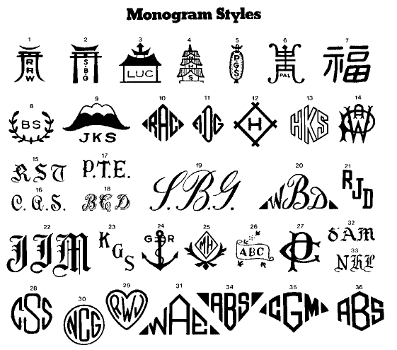 Monogram Styles